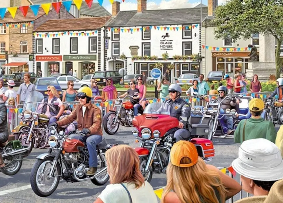 Falcon de Luxe - Legpuzzel - The Motorcycle Show - 2 x 500 stukjes