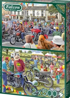 Falcon de Luxe - Legpuzzel - The Motorcycle Show - 2 x 500 stukjes