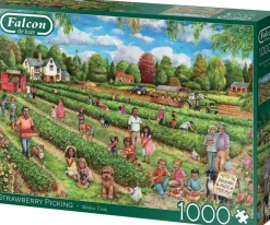 Falcon de Luxe - Legpuzzel - Strawberry Picking - 1000 stukjes