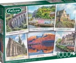Falcon de Luxe - Legpuzzel - Greetings From Scotland - 1000 stukjes
