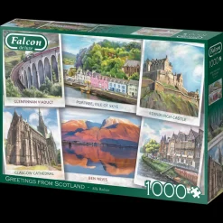 Falcon de Luxe - Legpuzzel - Greetings From Scotland - 1000 stukjes
