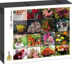 Grafika - Legpuzzel - Collage - Bloemen - 1500 stukjes