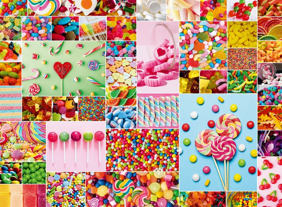 Grafika - Legpuzzel - Collage - Snoepjes - 3000 stukjes