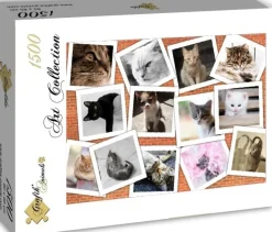 Grafika - Legpuzzel - Collage Katten - 1500 stukjes