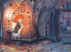 Grafika - Legpuzzel - François Ruyer - Heks in Bed - 2000 stukjes