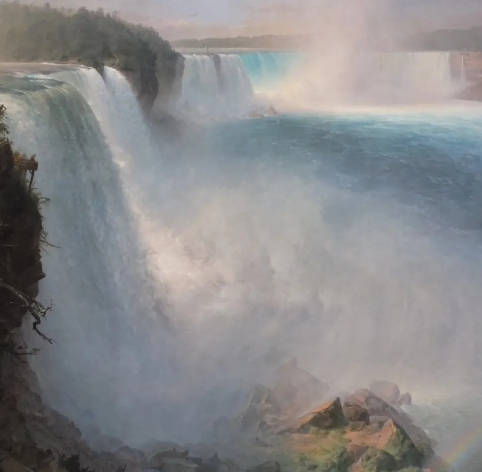 Grafika - Legpuzzel - Niagarawatervallen - Kust van Amerika-1867 - 1000 stukjes