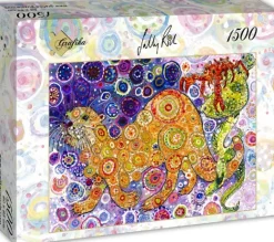Grafika - Legpuzzel - Otters Catch - 1500 stukjes