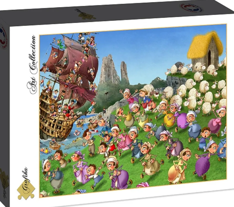 Grafika - Legpuzzel - Piraten - Landing - 2000 stukjes