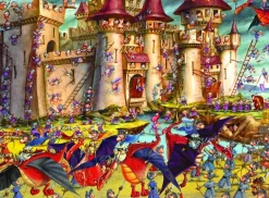 Grafika - Legpuzzel - Ridders - Het Beleg - 2000 stukjes