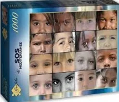 Grafika - Legpuzzel - SOS Mediterranee - Kinderogen - 1000 stukjes