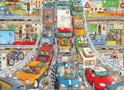 Indigo - Rear View Mirror - Legpuzzel - Verkeersdrukte - 1000 stukjes