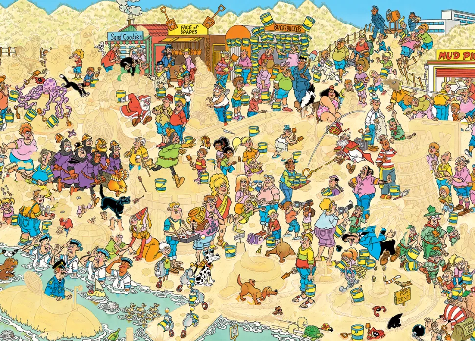 Jumbo - Jan van Haasteren - Legpuzzel - Zandsculpturen - 1000 stukjes