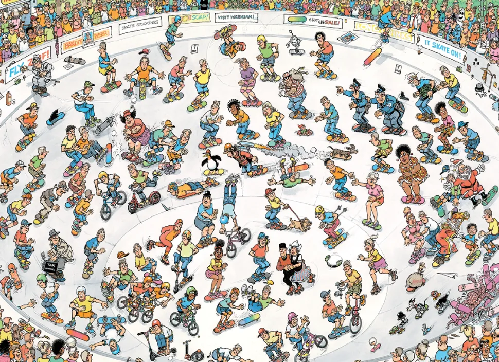 Jumbo - Jan van Haasteren - Legpuzzel - Skatebowl - 1000 stukjes
