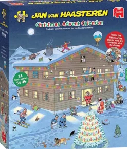 Jumbo - Jan van Haasteren - Legpuzzel - Adventskalender - 24x54 stukjes