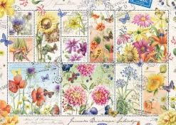 Jumbo - Legpuzzel - Flower Stamps, Summer Flowers, Janneke Brinkman - 1000 stukjes