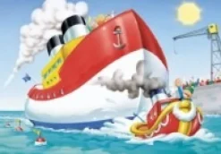 Jumbo - Legpuzzel - Sleepboot met Zeeschip - 20 stukjes