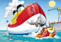 Jumbo - Legpuzzel - Sleepboot met Zeeschip - 20 stukjes