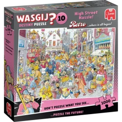 Jumbo - Legpuzzel - Wasgij Destiny Retro 10 - Chaos in de Winkelstraat! - 1000 stukjes