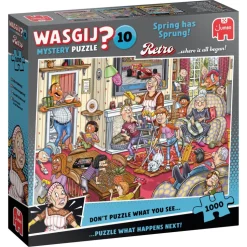 Jumbo - Legpuzzel - Wasgij Mystery Retro 10 - Voorjaars Schoonmaak - 1000 stukjes