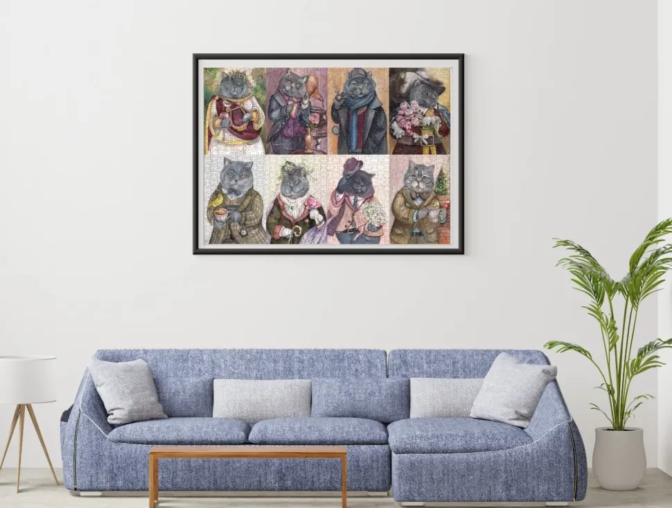 Nova - Legpuzzel - Ornate Cats Collage - 1000 stukjes