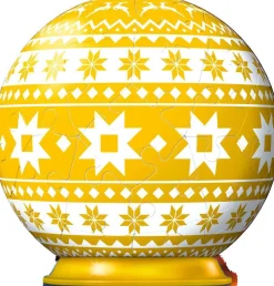 Ravensburger - 3D Puzzel - Kerstbal Geel - 56 stukjes