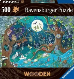 Ravensburger - Houten Legpuzzel - Fantasy Forest - 500 stukjes