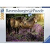 Ravensburger - Legpuzzel - Pony's tussen de Hei - 500 stukjes
