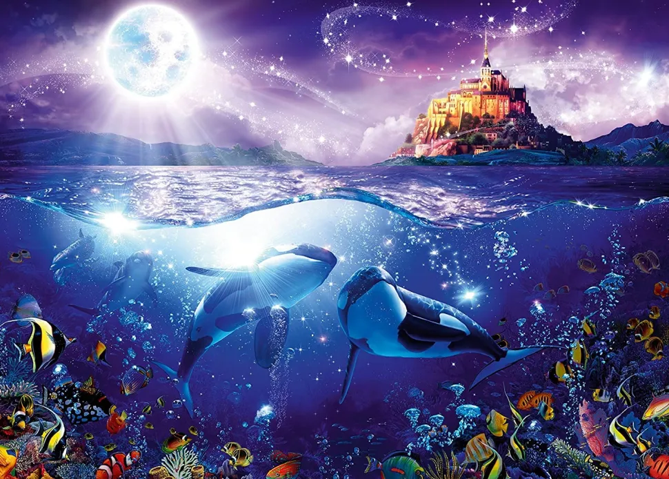 Ravensburger - Legpuzzel - Walvissen in de Manenschijn - 1000 stukjes