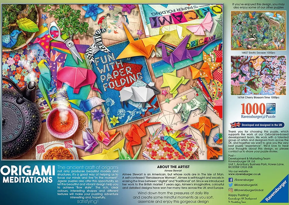 Ravensburger - Legpuzzel - Origami Meditatie - 1000 stukjes
