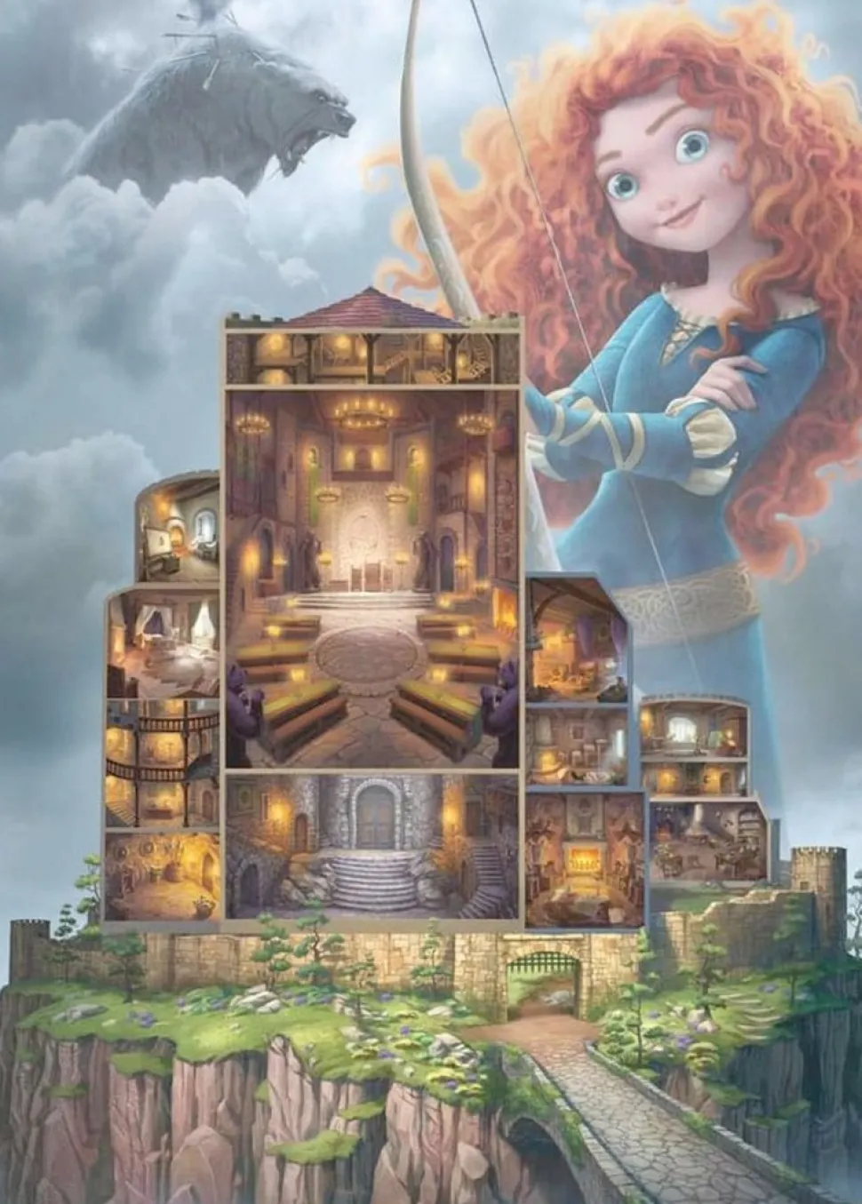 Ravensburger - Legpuzzel - Disney Castles Merida - 1000 stukjes