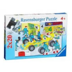 Ravensburger - Legpuzzel - Racewagen - 2 x 20 stukjes