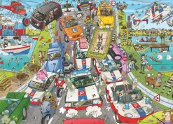 Ravensburger - Legpuzzel - Comic - Rear View Mirror Politie Achtervolging - 1000 stukjes