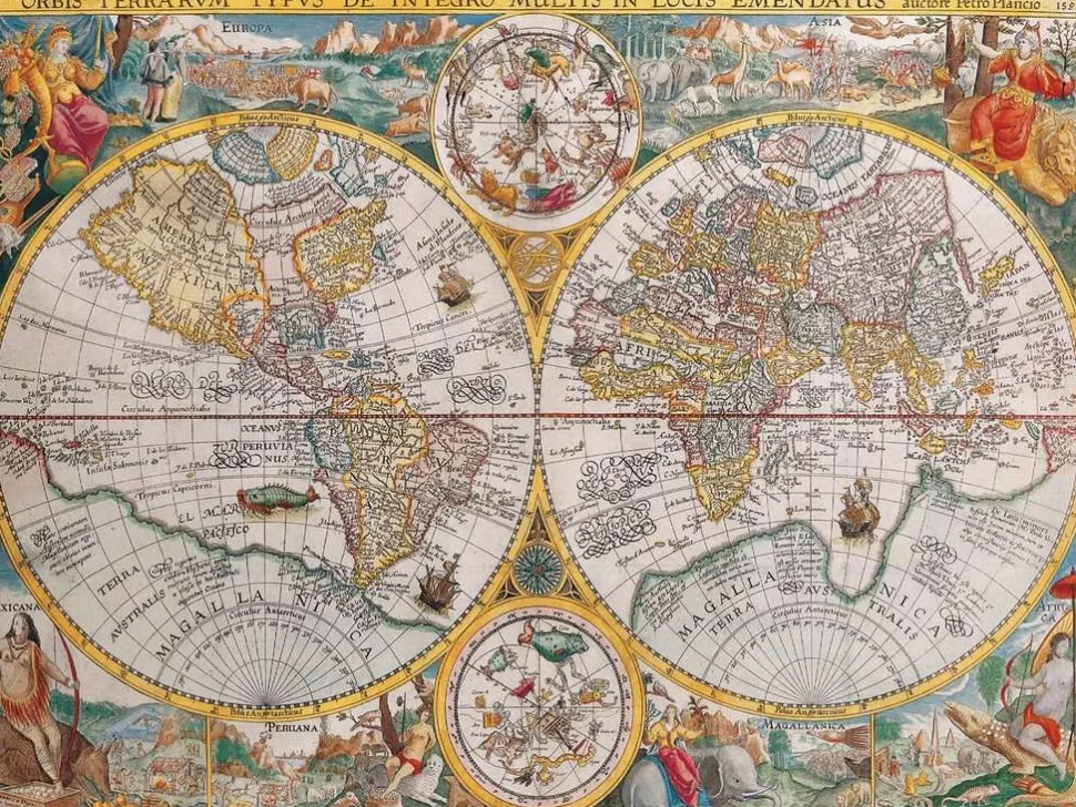 Ravensburger - Legpuzzel - Wereldkaart 1594 - 1500 stukjes