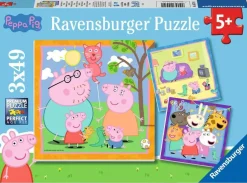 Ravensburger - Legpuzzel - Familie en Vrienden van Peppa Pig - 3x49 stukjes