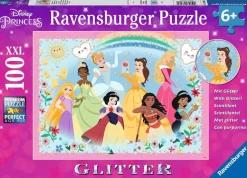 Ravensburger - Legpuzzel - Disney Sterk, Mooi en Dapper (glitter) - 100 stukjes