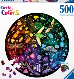 Ravensburger - Legpuzzel - Round puzzle - Insects (Circle of Colors)​ - 500 stukjes