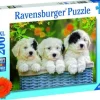 Ravensburger - Legpuzzel - Schattige Puppies - 200 stukjes