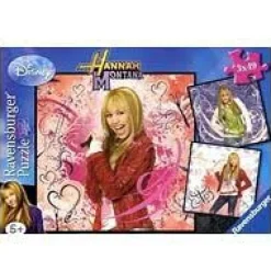 Ravensburger - Legpuzzel - Hannah Montana - 3 x 49 stukjes