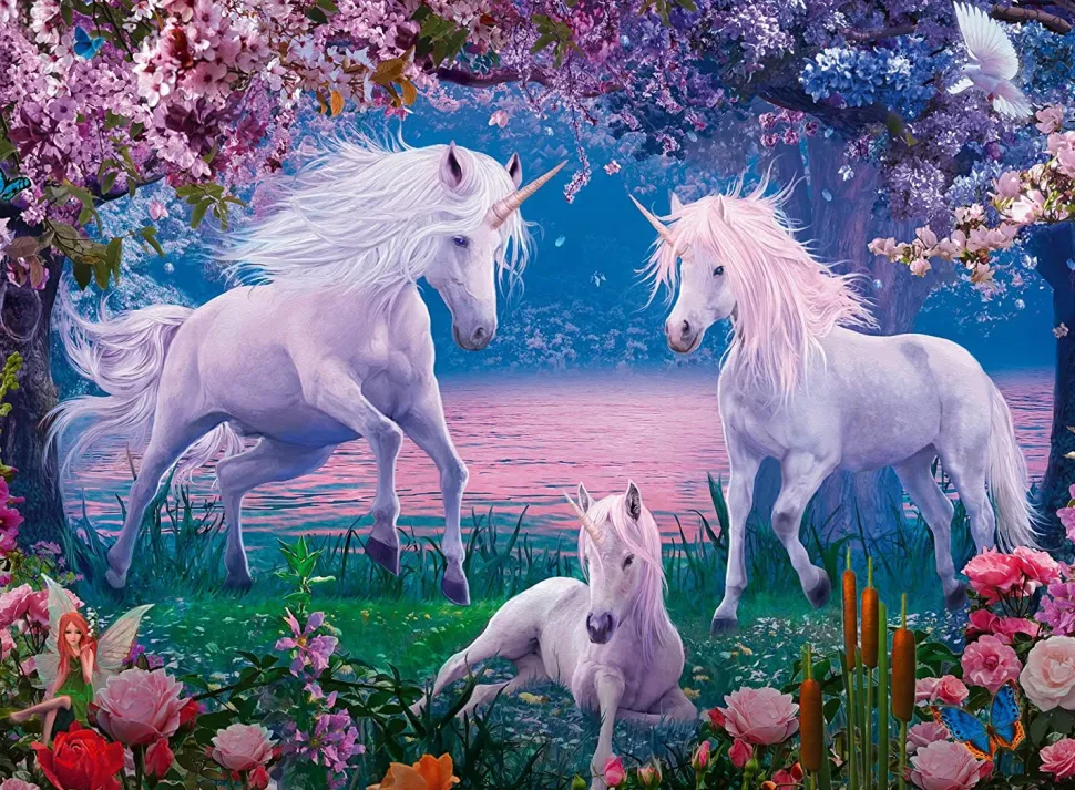 Ravensburger - Legpuzzel - Betoverende Eenhoorns - 100 stukjes