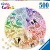 Ravensburger - Ronde Legpuzzel - Circle of Colors - Animals - 500 stukjes