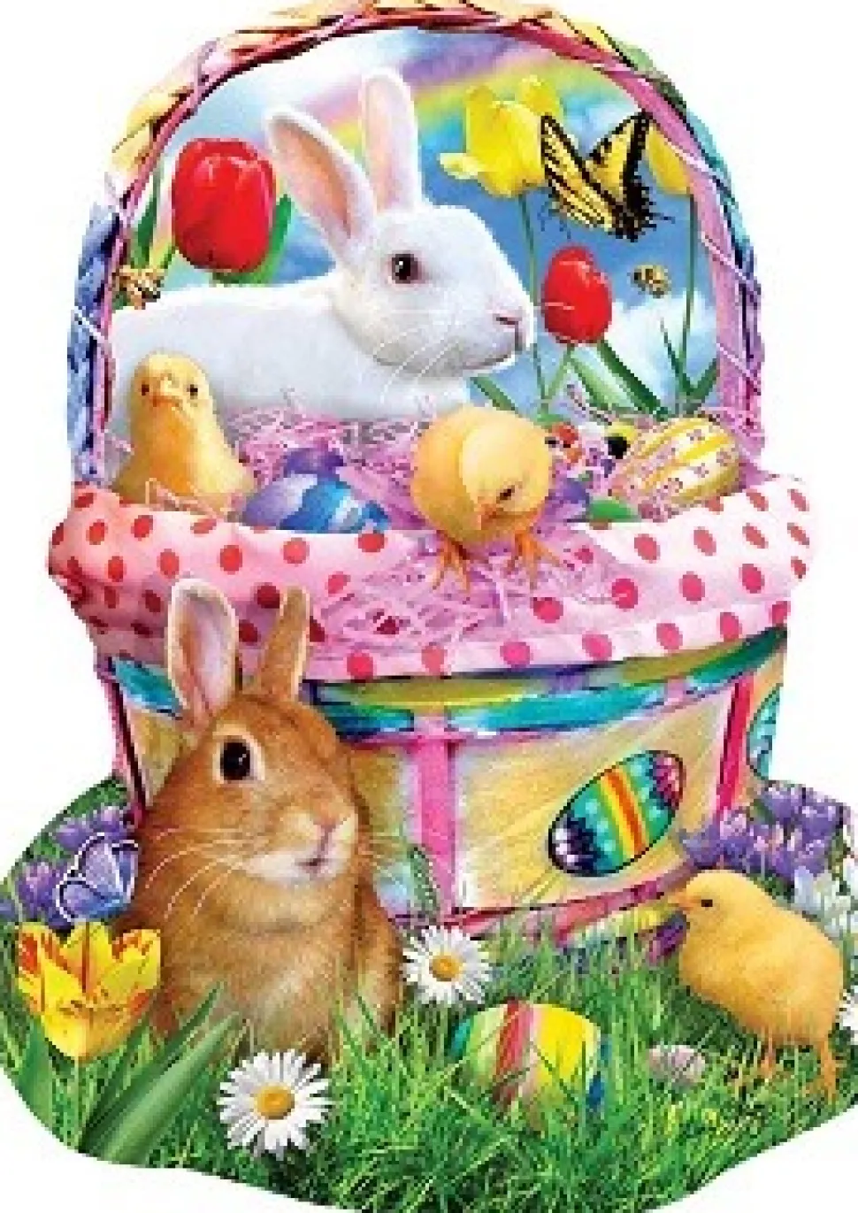 SunsOut - Legpuzzel - Bunny's Pasen Paasmand - 1000 stukjes