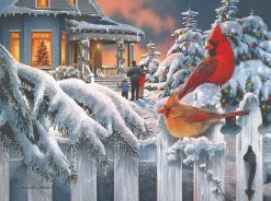 SunsOut - Legpuzzel - Cardinals at Home for Christmas - 1000 stukjes