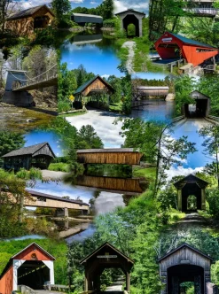 SunsOut - Legpuzzel - Covered Bridges of New England - 1000 stukjes