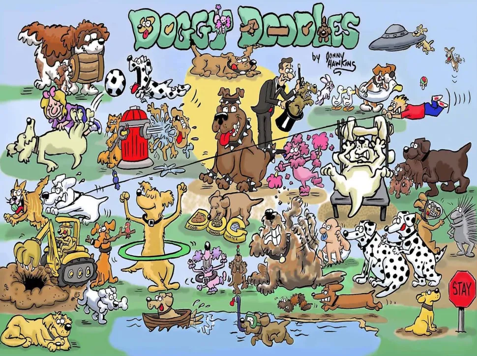SunsOut - Legpuzzel - Doggy Doodle - 1000 stukjes