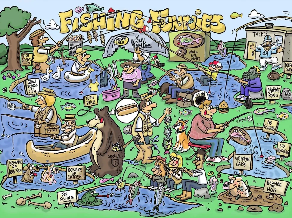 SunsOut - Legpuzzel - Fishing Funnies - 1000 stukjes