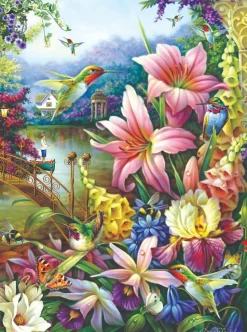 SunsOut - Legpuzzel - Garden by the River - 1000 stukjes