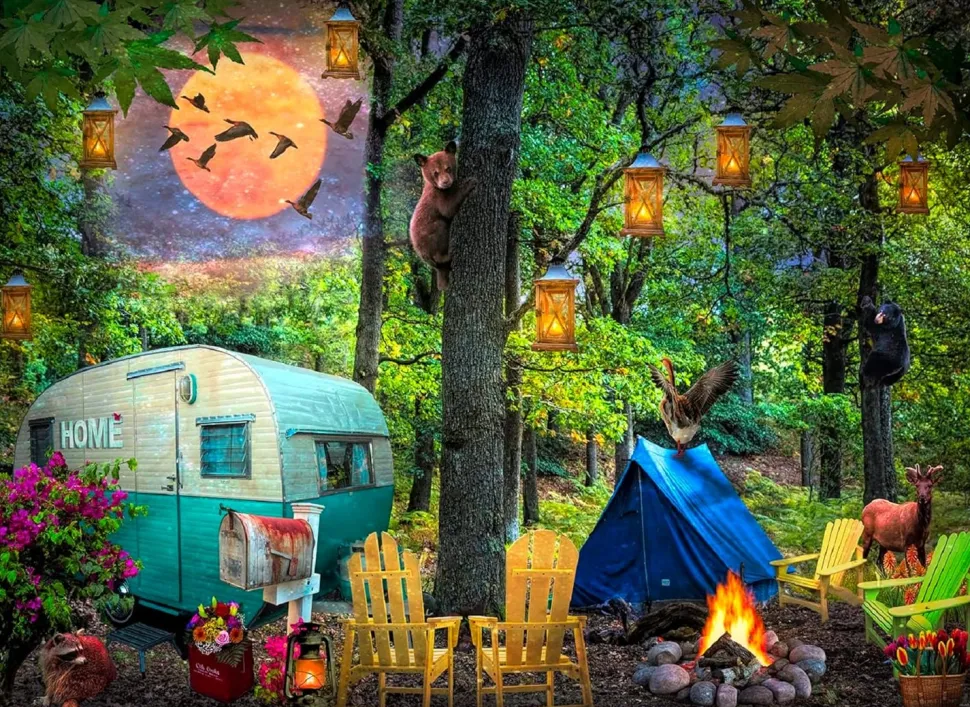 SunsOut - Legpuzzel - Summertime Camping - 500XL stukjes