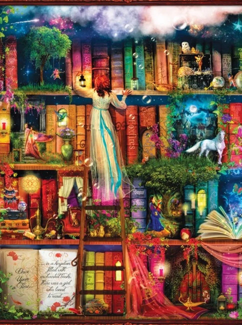 SunsOut - Legpuzzel - Treasure Hunt Bookshelf - 1000 stukjes