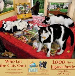 SunsOut - Legpuzzel - Who Let The Cats Out - 1000 stukjes