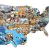 SunsOut - Legpuzzel - Wild America, Kaart Amerika 600 - 600 stukjes